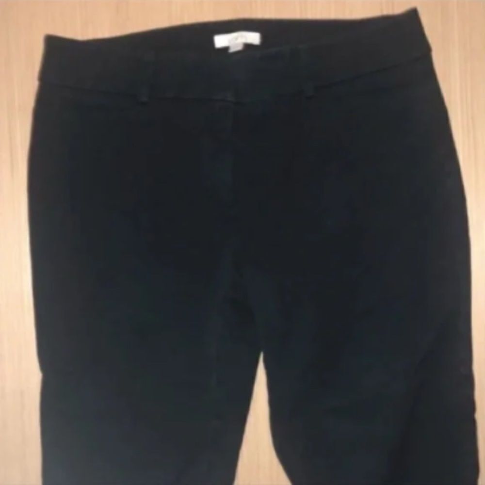 Loft Black Cropped Pixie Work Pants - Picture 4 of 8